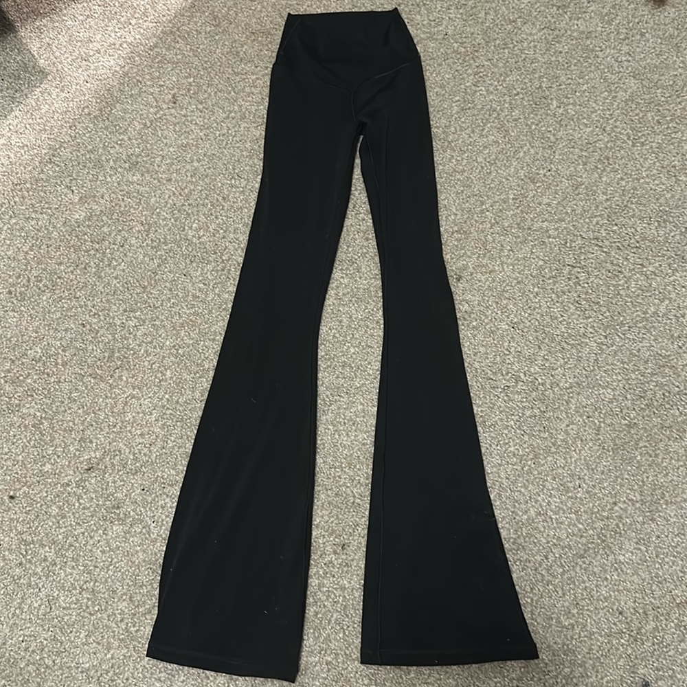Aerie Black Flare Crossover Leggings
